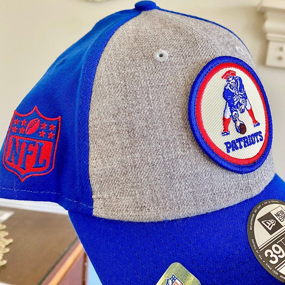 2022 New Era THROWBACK Historic 39Thirty New England Patriots Flex Hat Cap Retro
